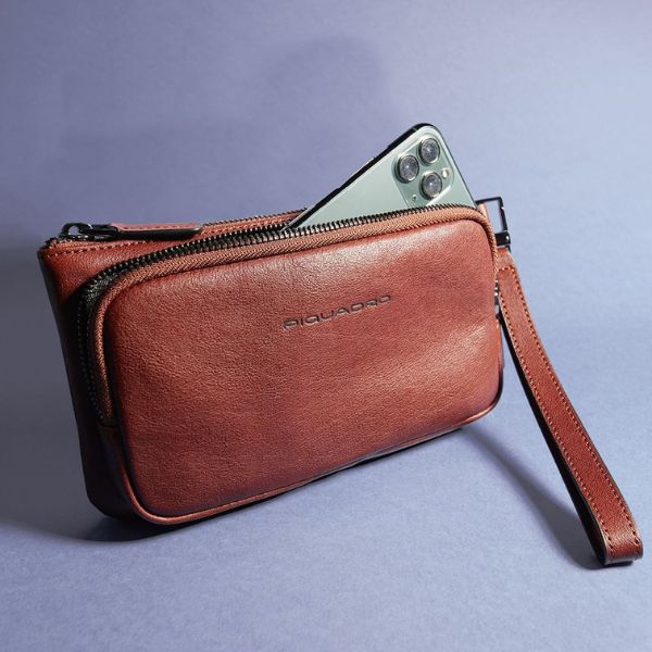 Piquadro Leather Clutch